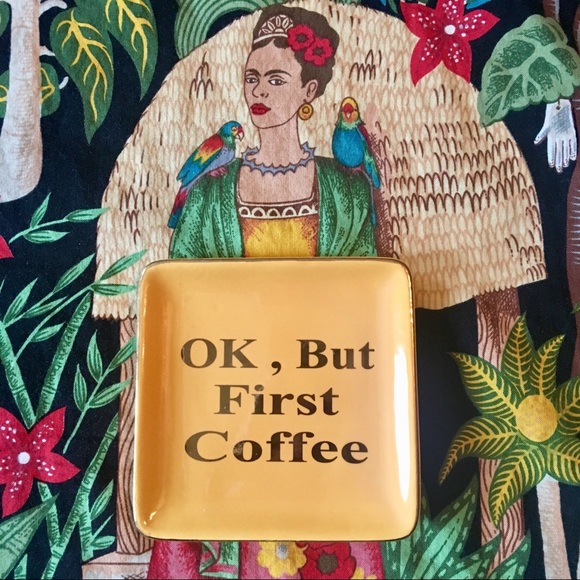 NWOT “OK, BUT FIRST COFFEE” ☕️ Trinket Tray ☀️